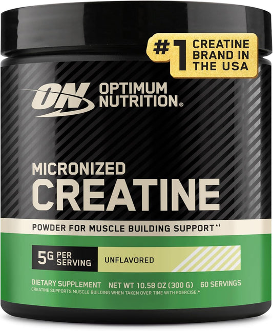 Optimum Nutrition Micronized Creatine Monohydrate Powder Unflavored 60 Servings
