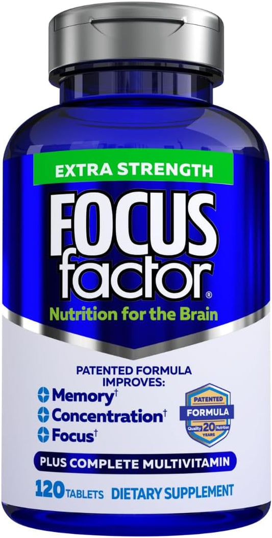 Focus Factor Adults Extra Strength Brain Health Multivitamin 120 Count