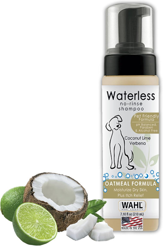 Wahl Pet Friendly Waterless No Rinse Shampoo Coconut Lime Verbena 7.1 oz