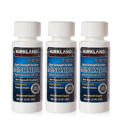 Kirkland Minoxidil 5% Topical Solution for Men 2 fl oz Bottles 3 Pack