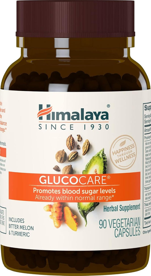 Himalaya GlucoCare Herbal Glucose Support Supplement 90 Vegan Capsules