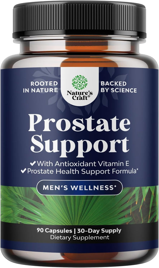 Herbal Prostate Supplement Saw Palmetto Pygeum Beta Sitosterol 90 Capsules