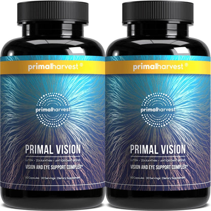 Primal Harvest Primal Vision Lutein Zeaxanthin Vitamin A Zinc Capsules 2 Pack  Description (3–5 lines):