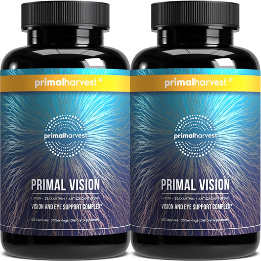 Primal Harvest Primal Vision Lutein Zeaxanthin Vitamin A Zinc Capsules 2 Pack  Description (3–5 lines):