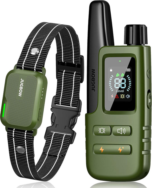Jugbow Dog Shock Collar 4200FT Remote Waterproof 4 Modes Rechargeable E-Collar