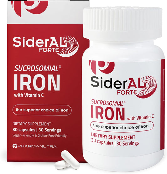 SiderAL Forte Iron Supplement with Vitamin C 30 Count