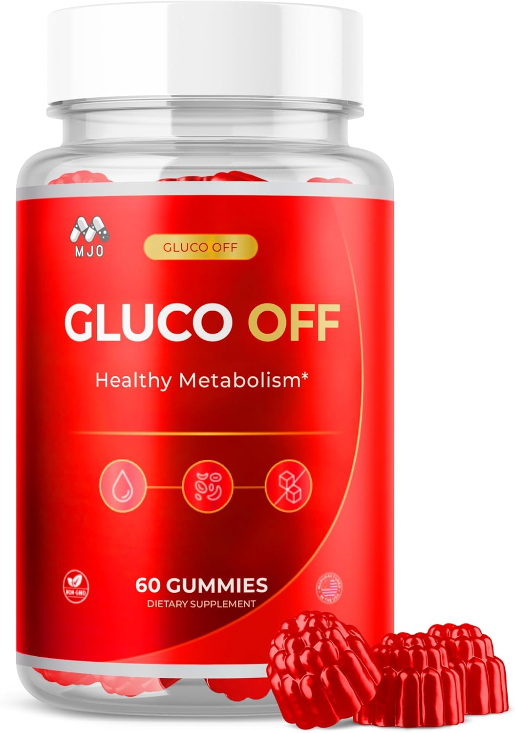 Gluco Off Health and Wellness Supplement Gummies 60 Count