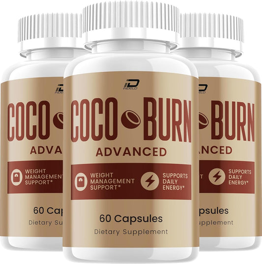 Indelo Coco Burn Advanced Formula Dietary Supplement Capsules 180 Capsules 3 Pack