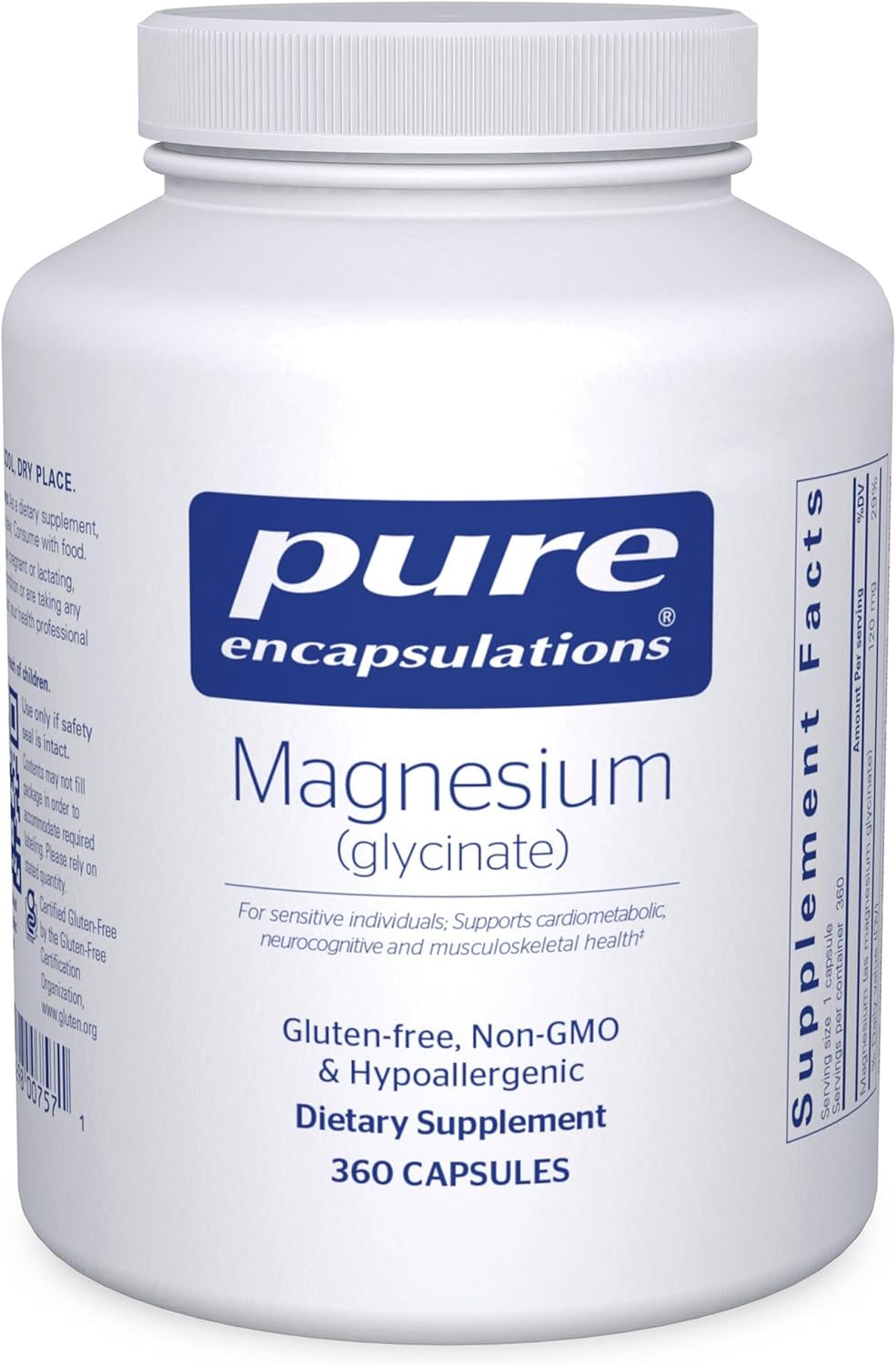 Pure Encapsulations Magnesium Glycinate Capsules 360 Count