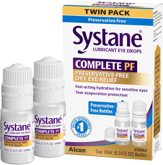 Systane COMPLETE PF Preservative Free Eye Drops 0.34 fl oz 2 Count