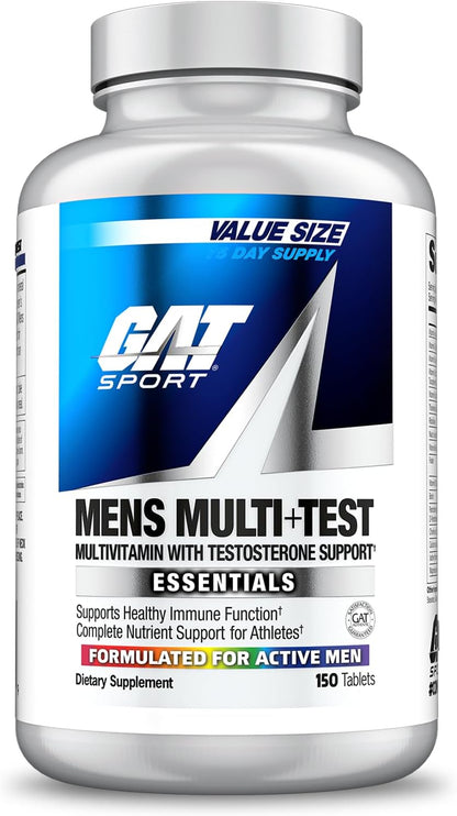 GAT Sport Men’s Multi Plus Test Multivitamin Tablets 150 Count