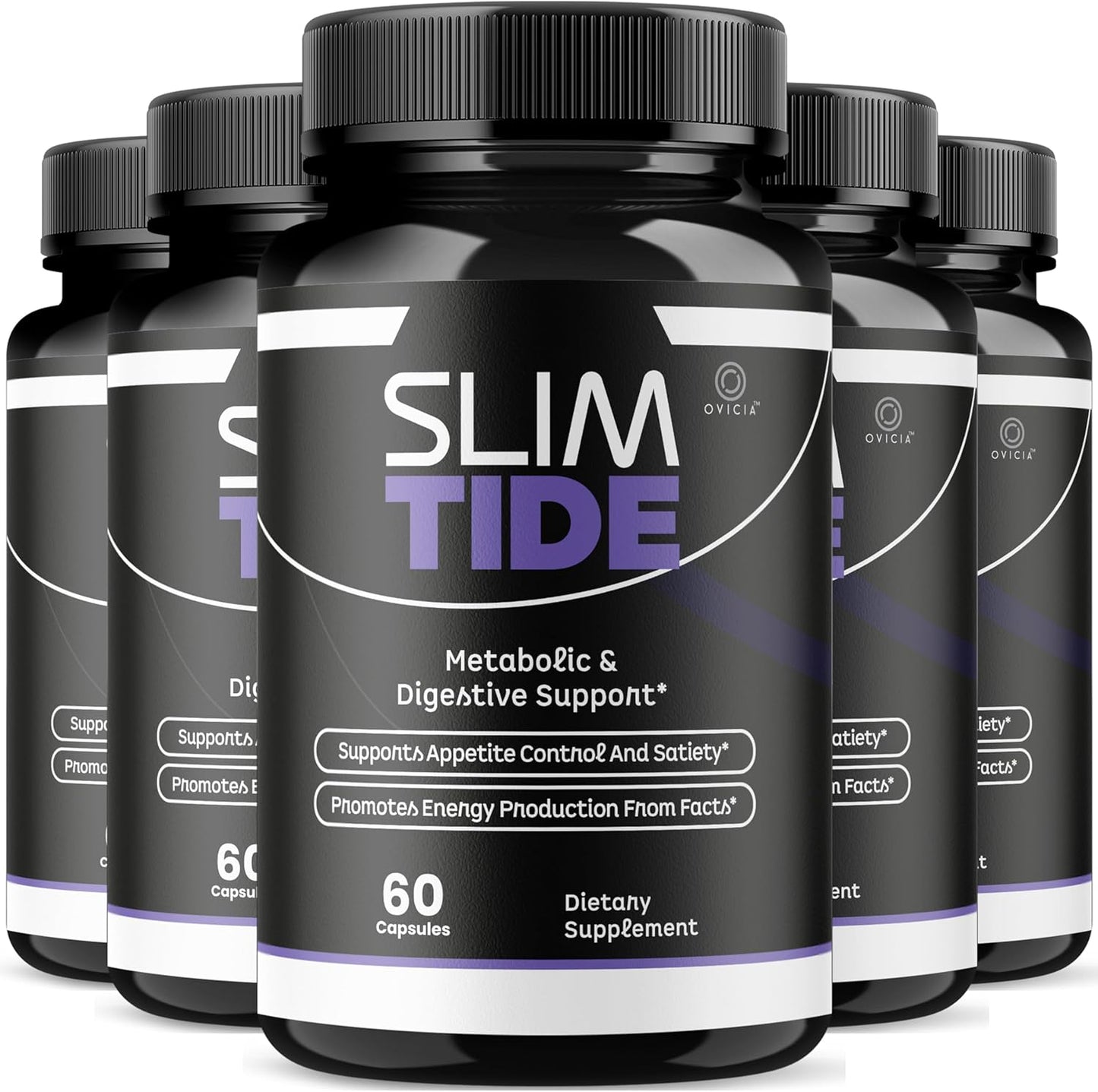 Slim Tide Advanced Weight Management Supplement Capsules 5 Pack 300 Count