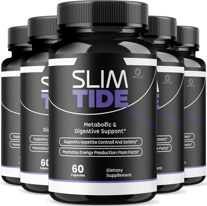 Slim Tide Advanced Weight Management Supplement Capsules 5 Pack 300 Count