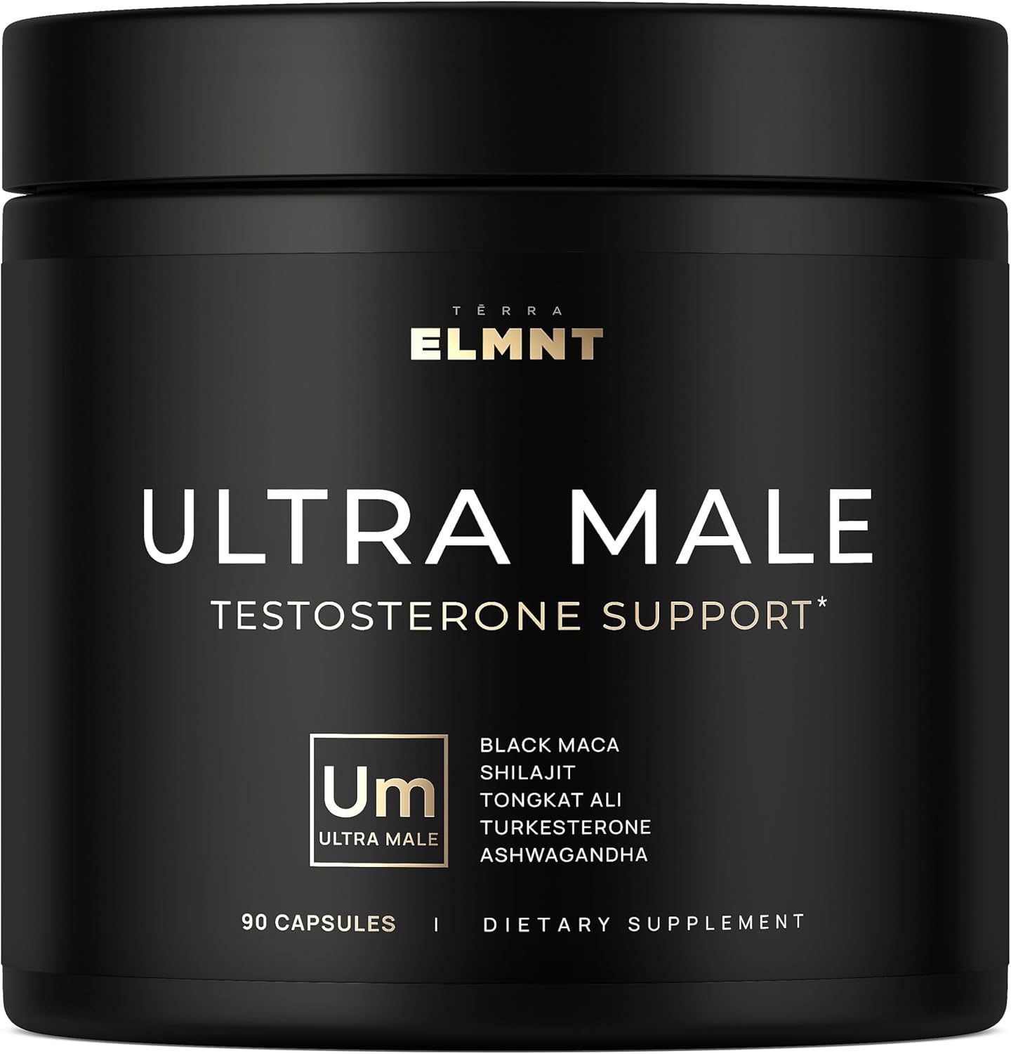 ULTRA MALE Testosterone Booster for Men 96,045mg with Shilajit, Black Maca, Ashwagandha & Tongkat Ali – Male Vitality Support Capsules
