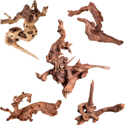 Majoywoo Natural Coral Driftwood Aquarium Decor Assorted Branches 5 Piece
