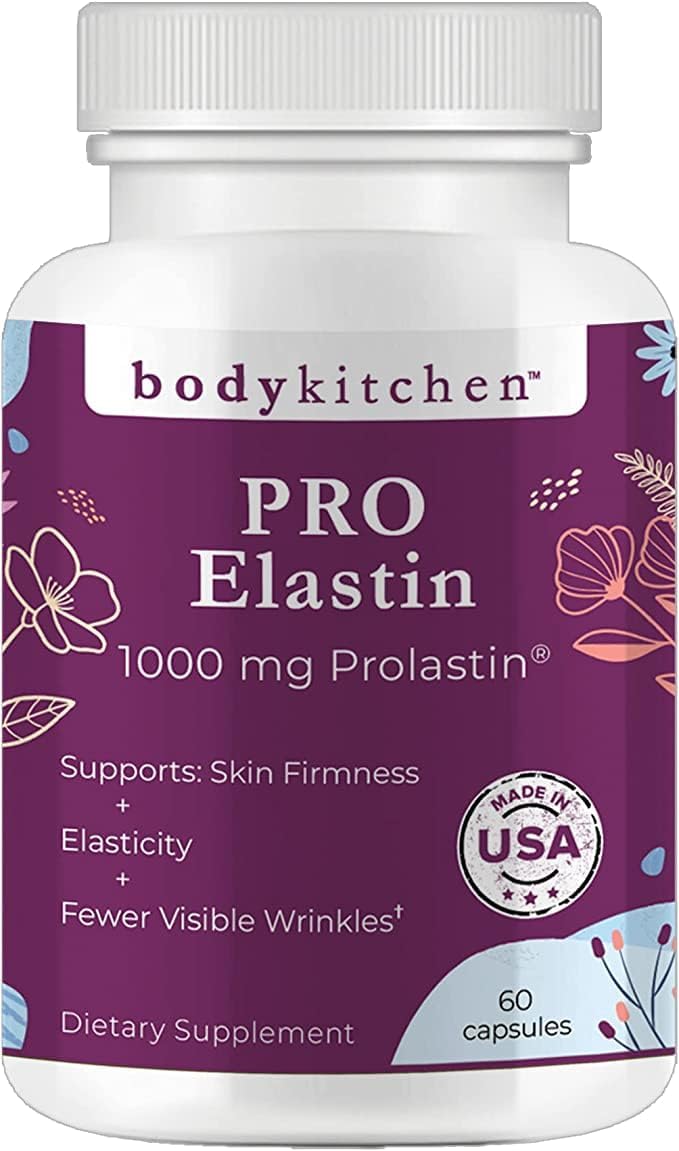 Body Kitchen Pro Elastin Peptides 1000 mg Marine-Derived Supplement 60 Capsules