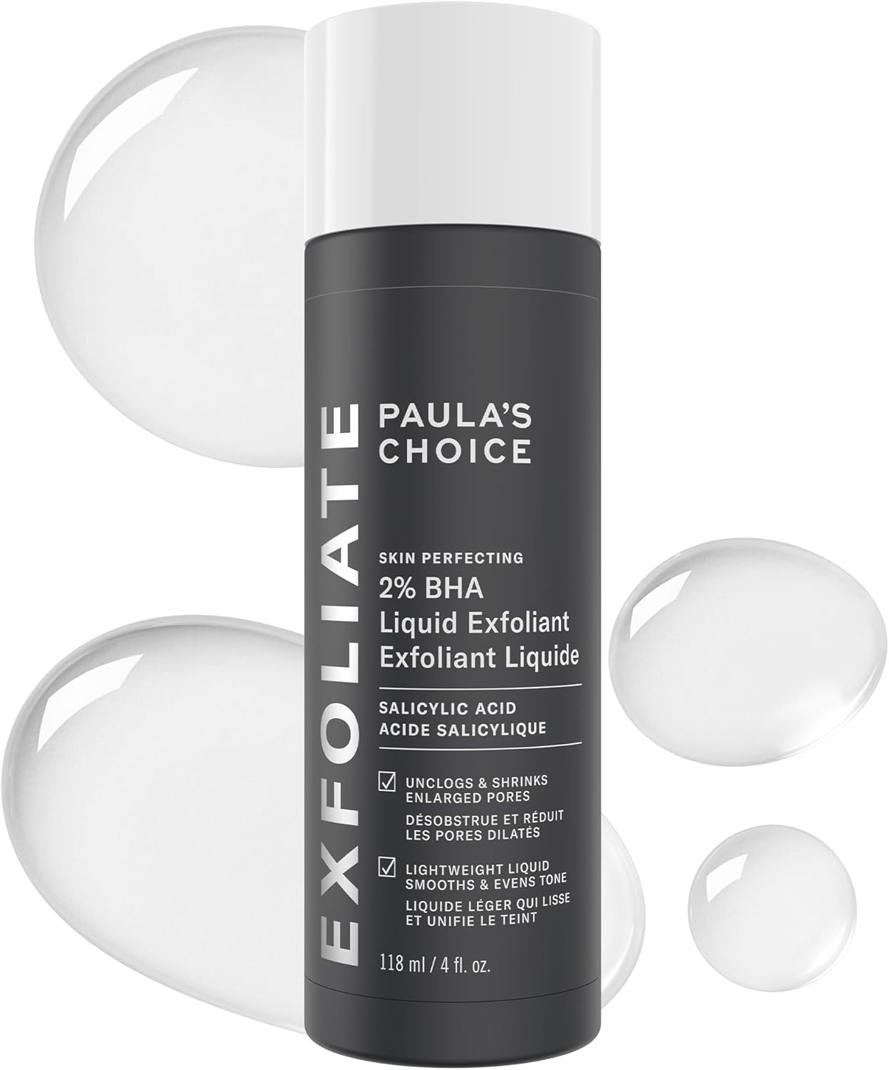 Paula’s Choice Skin Perfecting 2% BHA Liquid Exfoliant – Salicylic Acid, Fragrance-Free, 118 ml