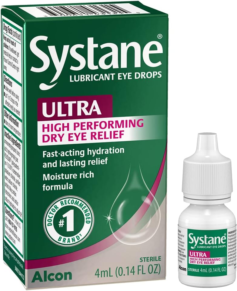 Systane Ultra Lubricant Eye Drops 0.14 fl oz Bottle