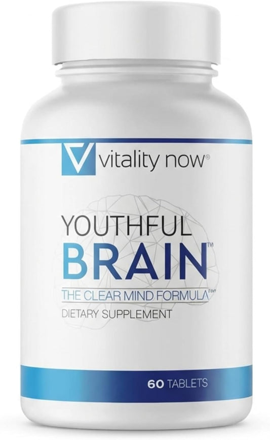 Youthful Brain Memory and Brain Health Support Tablets 60 Count