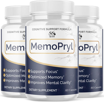 Memopryl Supplement Capsules with Multivitamins 180 Capsules (3 Pack)