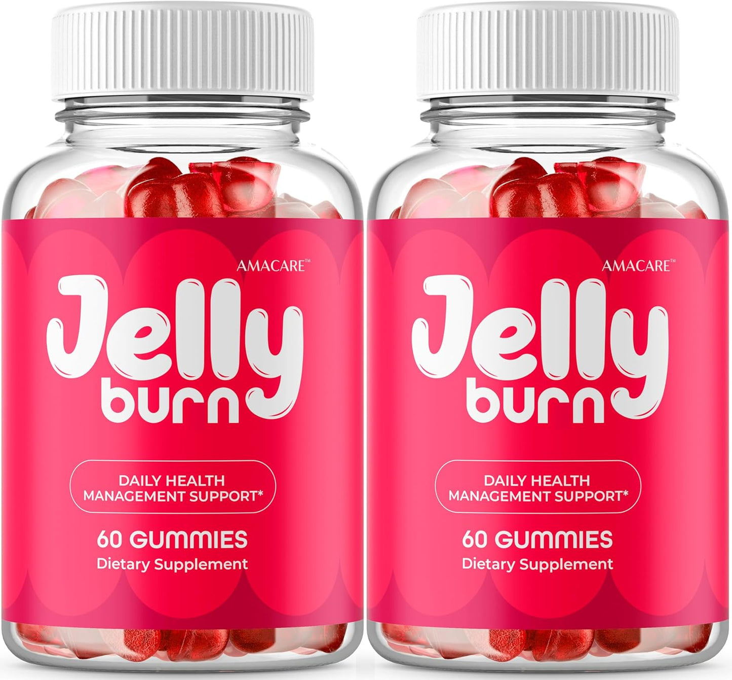 Jelly Burn Gummies 2-Pack – Vitamin Supplement Gummies, 120 Count