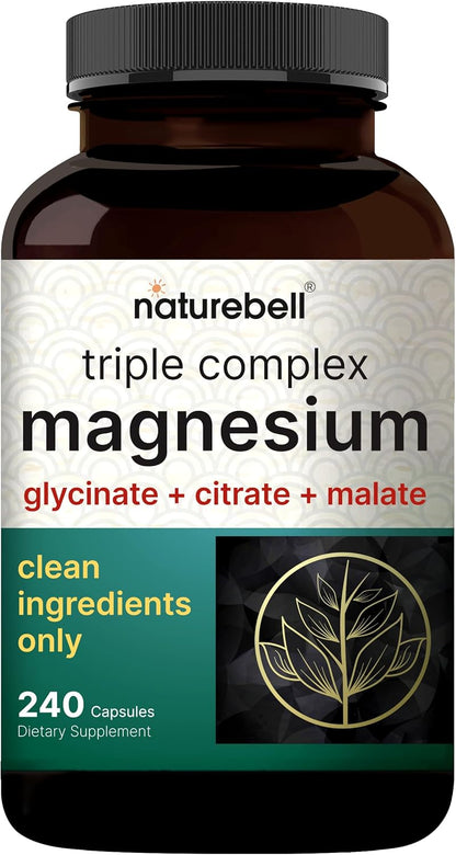 Magnesium Complex Glycinate Citrate Malate 1000 mg Capsules 240 Count