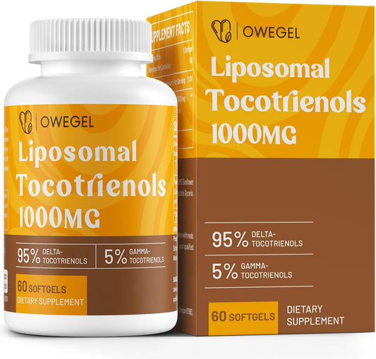 Liposomal Vitamin E Tocotrienols 1000 mg 95% Delta 5% Gamma Capsules