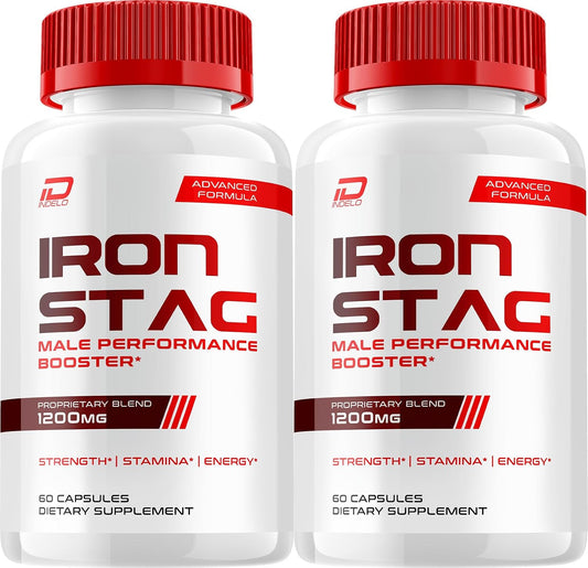 Iron Stag Dietary Supplement Capsules 120 Capsules 2 Pack