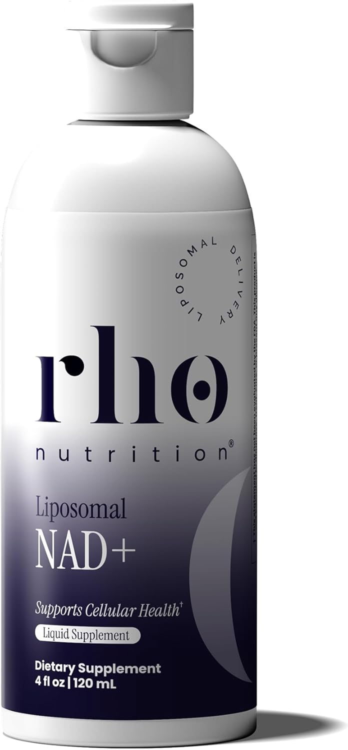 Rho Nutrition Liposomal NAD+ Liquid Supplement – High Absorption NAD+ Formula, 1 Bottle-120ml