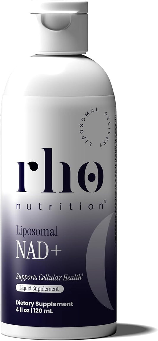 Rho Nutrition Liposomal NAD+ Liquid Supplement – High Absorption NAD+ Formula, 1 Bottle-120ml