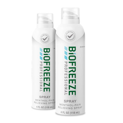 Biofreeze Professional Menthol Pain Relief Spray 4 fl oz (Pack of 2) – Cooling Spray for Sore Muscles & Joint Pain
