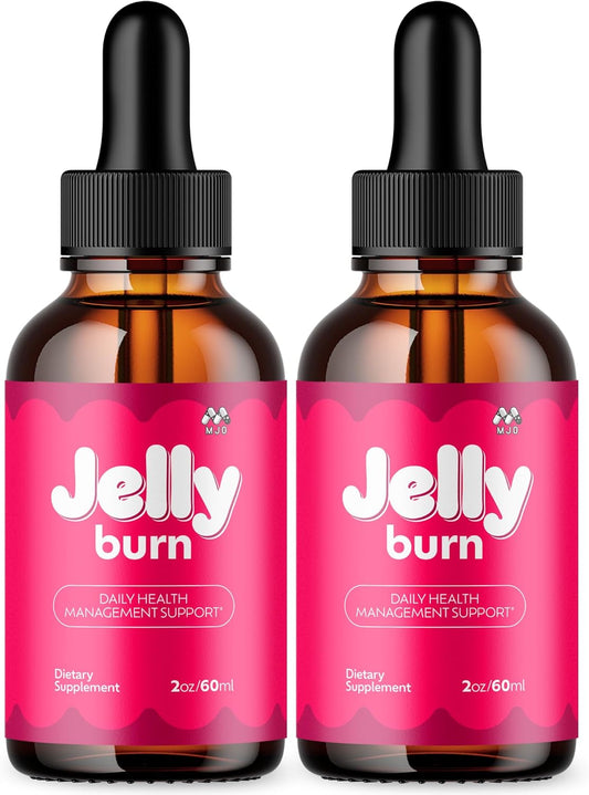 Jelly Burn Liquid Drops Supplement – 2 Pack, 60 Servings