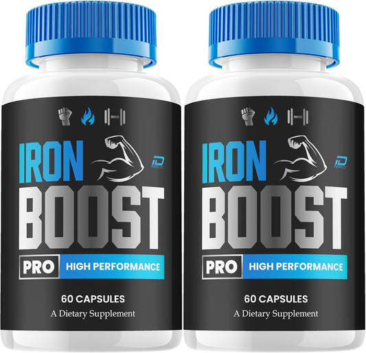 Iron Boost Pro Capsules Health Support Supplement 2 Pack 120 Capsules