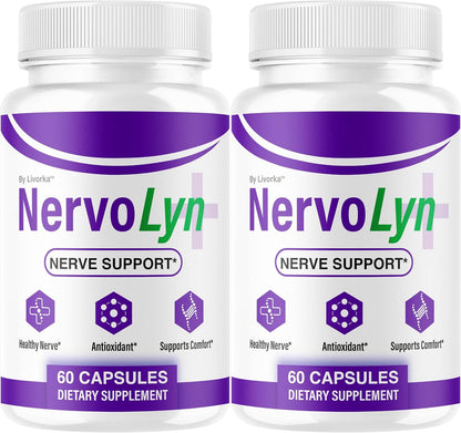NervoLyn Advanced Supplement Capsules with Vitamins 120 Capsules (2 Pack)