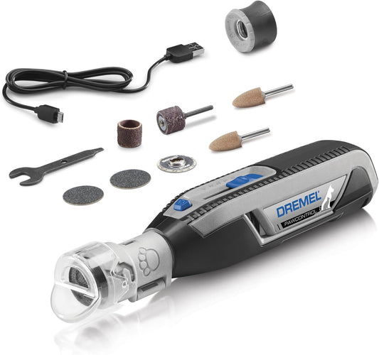 Dremel PawControl 7760-PET Dog Nail Grinder Kit – Cordless Rechargeable Pet Grooming Tool