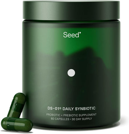 Seed DS-01 Daily Synbiotic Prebiotic Probiotic Capsules 60 Count
