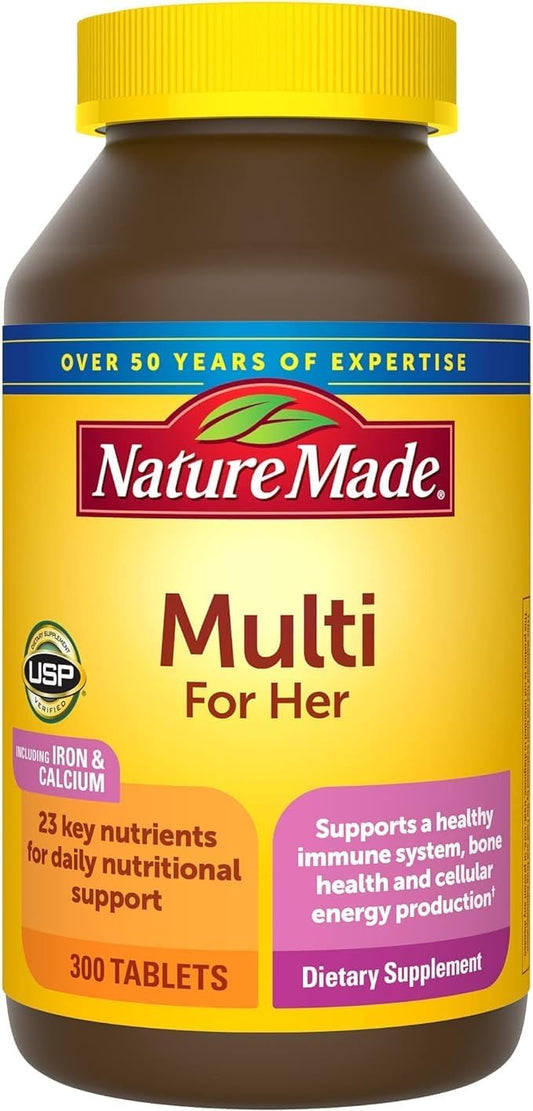 Nature Made Women’s Multivitamin Tablets Daily Support 300 Count