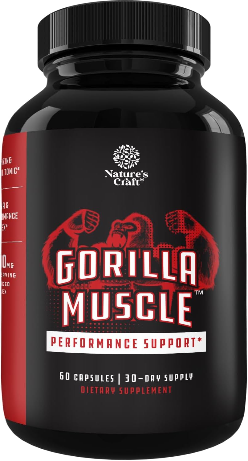Extra Strength Testosterone Booster Capsules Horny Goat Weed Tongkat Ali 60 Count