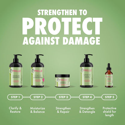Mielle Organics Rosemary Mint Biotin Hair Shampoo 12 oz