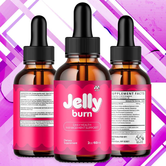 Jelly Burn Liquid Drops Supplement – 2 Pack, 60 Servings