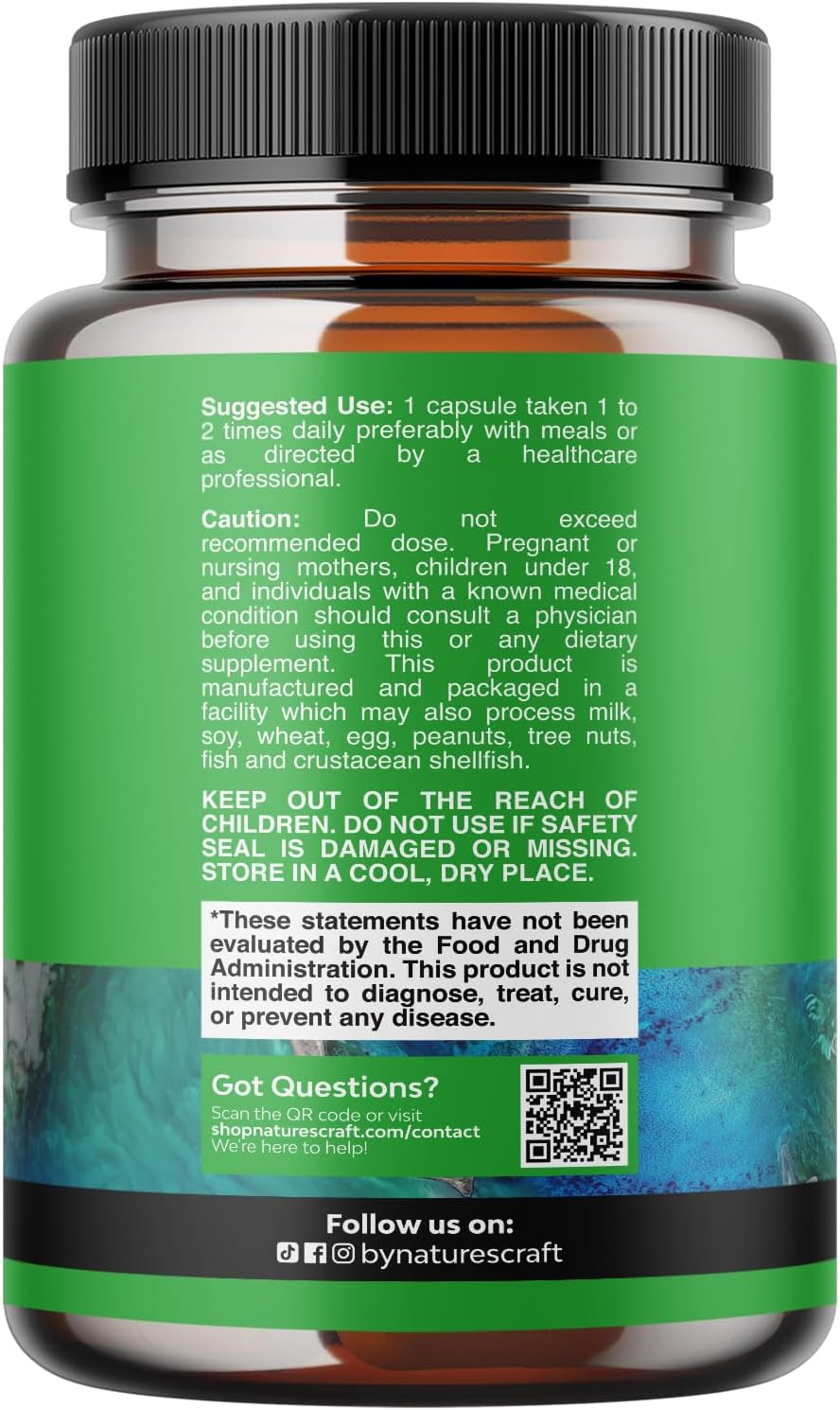 Magnesium Complex Capsules Oxide Citrate 500 mg Sleep Mood Support 60 Count