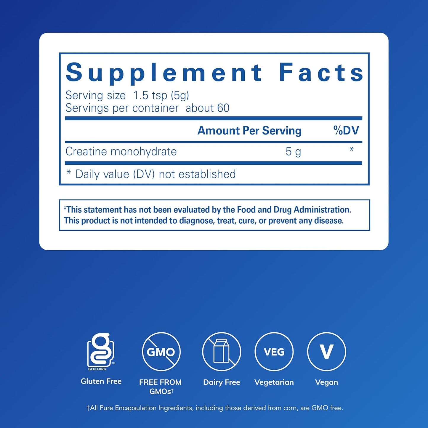 Pure Encapsulations Creatine Powder (315 g)