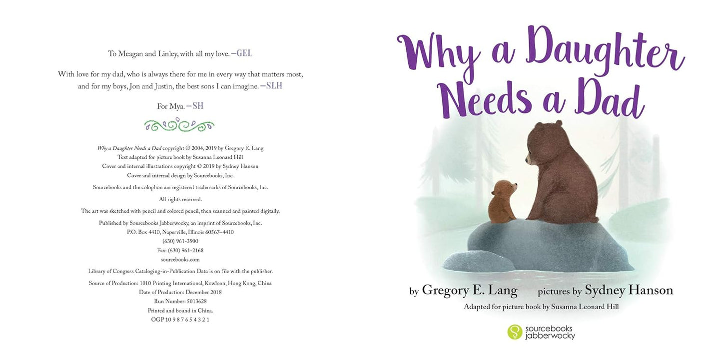 Why a Daughter Needs a Dad Picture Book Father Daughter Bond