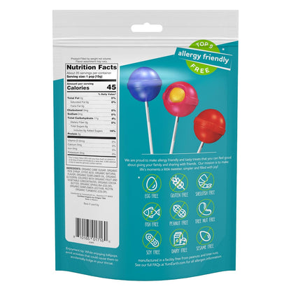 YumEarth Organic Duo Pops Fruit Chew Center Lollipops 20 Count