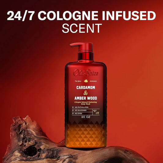 Old Spice Body Wash Cardamom Amber Wood Spice Alchemist 20 oz