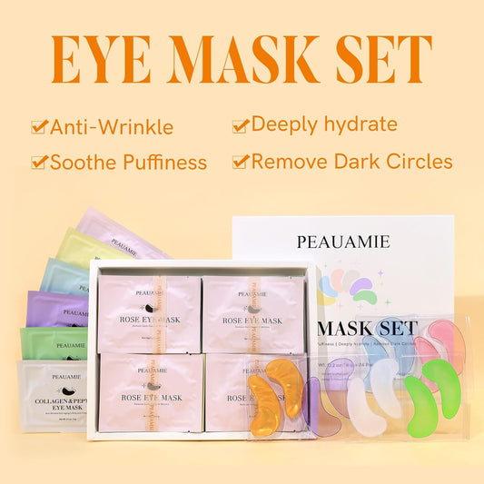 PEAUAMIE Under Eye Patches with Collagen & Hyaluronic Acid 24 Pairs