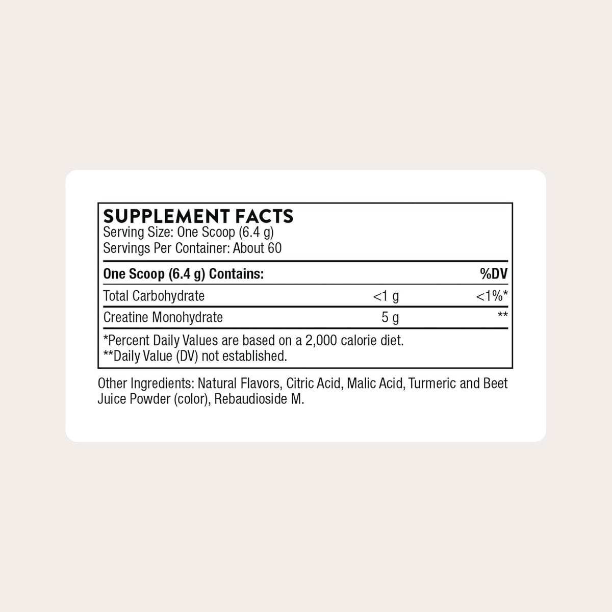 THORNE Micronized Creatine Monohydrate Powder Pineapple Orange 60 Servings