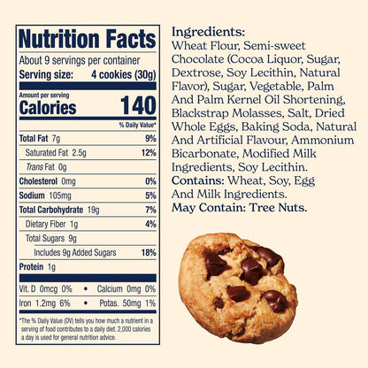 Famous Amos Chocolate Chip Bite Size Cookies Snack Packs 30 Count 30 oz
