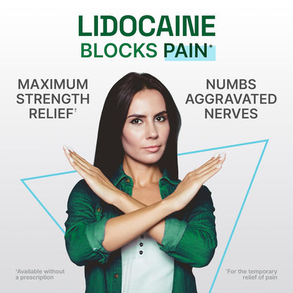 Biofreeze Ultraflex 4% Lidocaine Patches – Flexible Non-Menthol Topical Patches (4 Count)