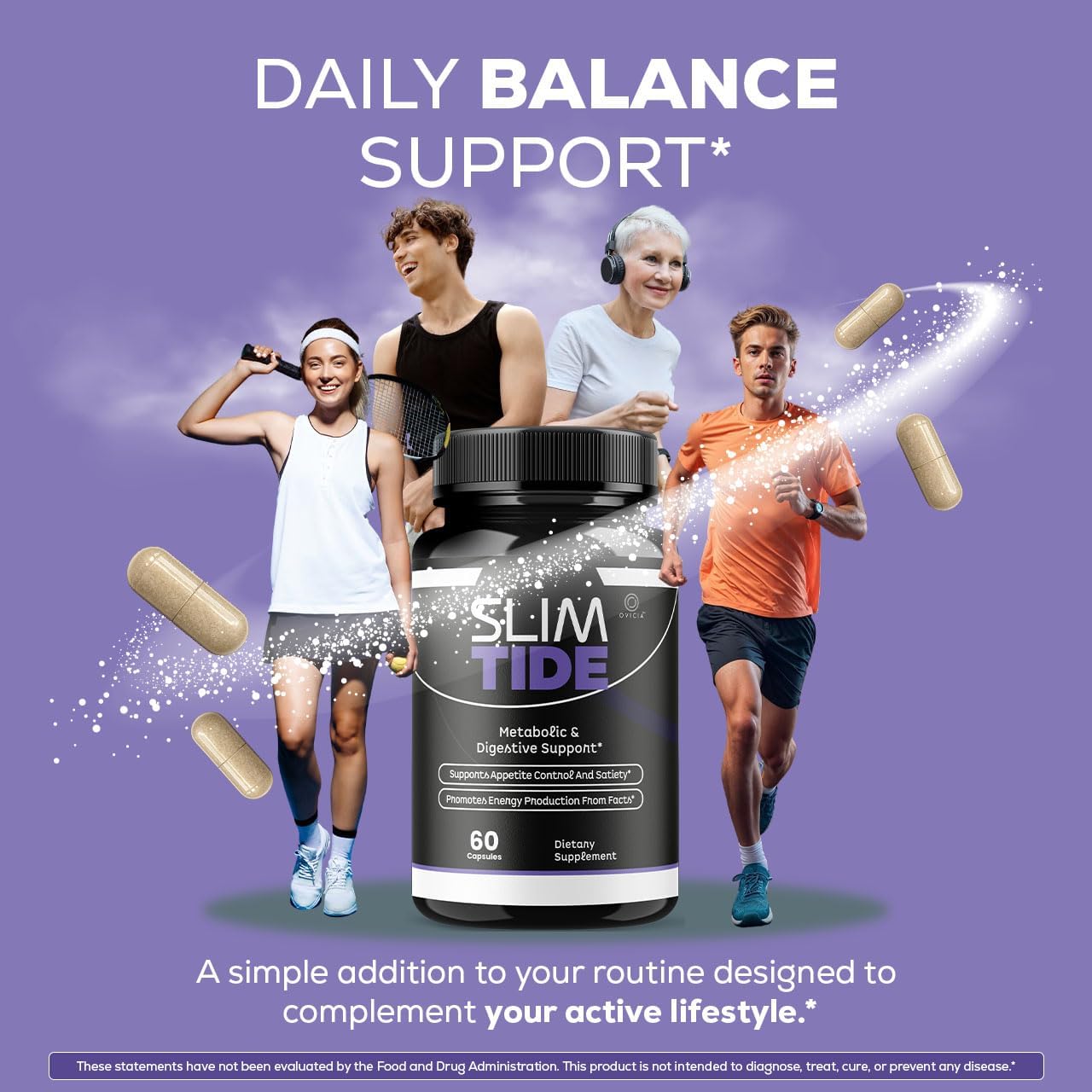 Slim Tide Advanced Weight Management Supplement Capsules 5 Pack 300 Count